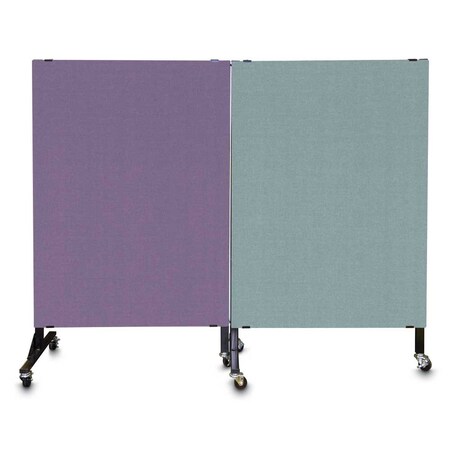 United Visual Products Enclosed Corkboard, 3 Door, 96"x48", 4" Fra UV3420-SATIN-DRKSPR